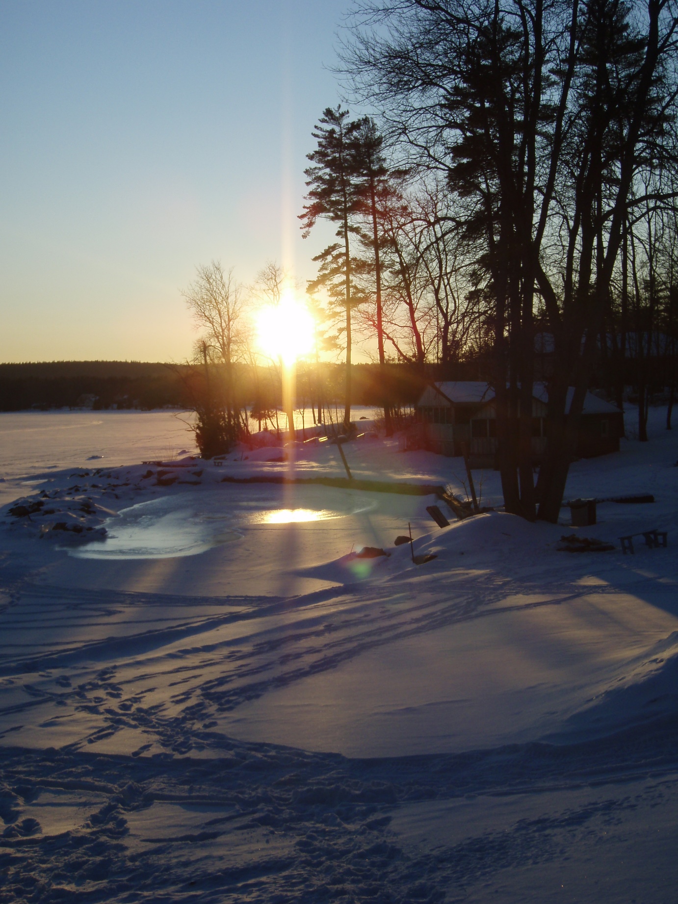 The lake near Jocko's Beach Resort in Renfrew County.