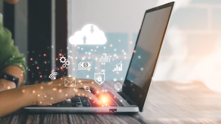 Data backup stock image