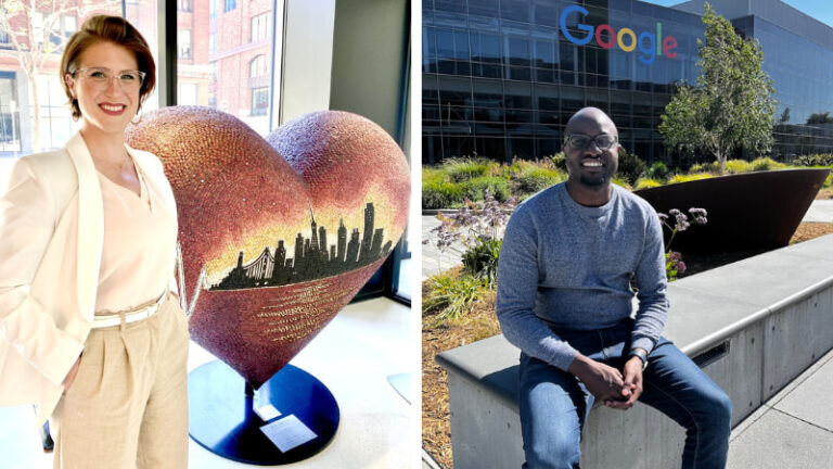 Two Telfer Executive MBA candidates