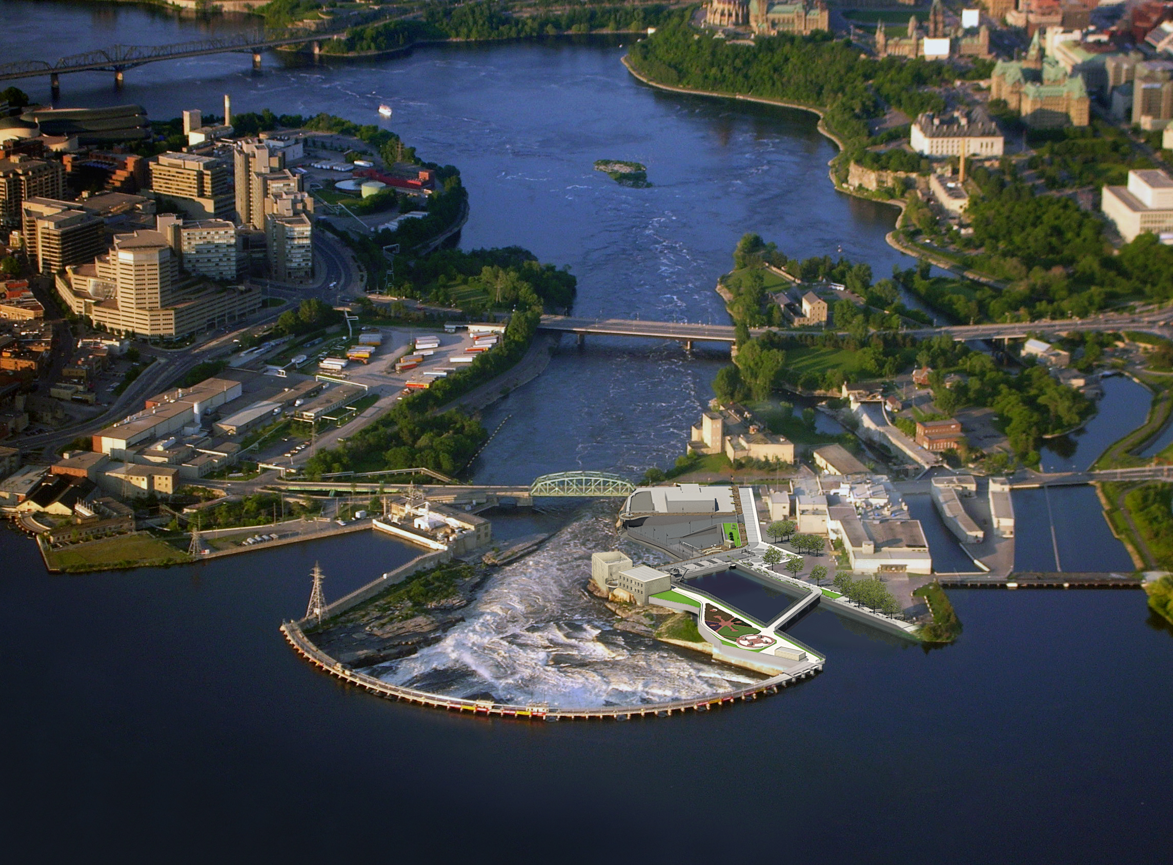 Hydro Ottawa’s facility at Chaudière Falls