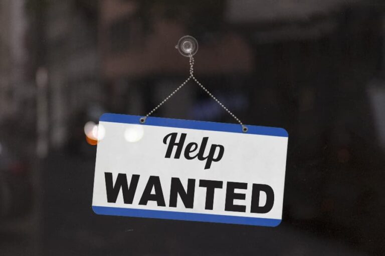 Help wanted sign