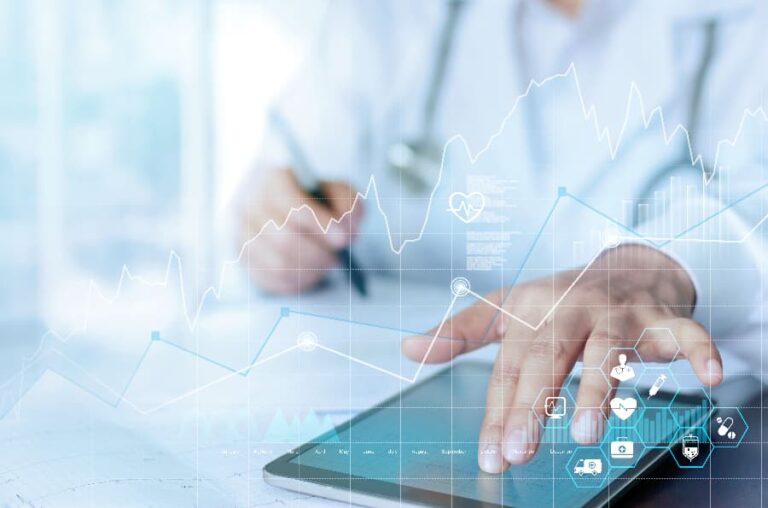 Medical data stock image