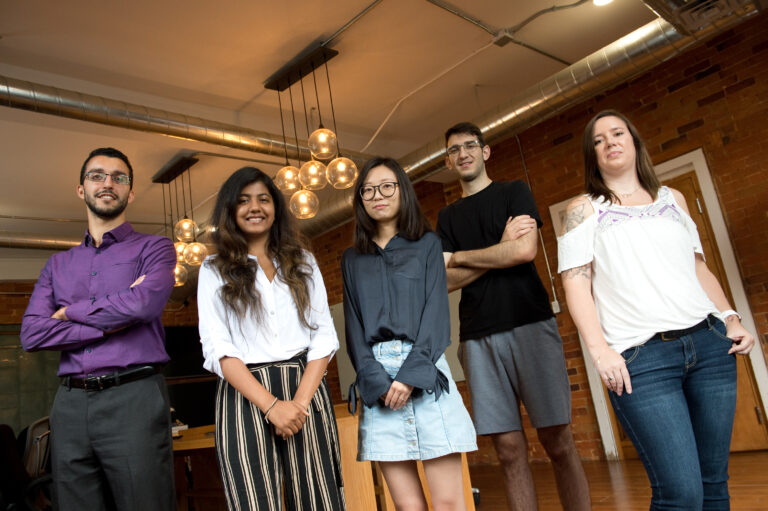 Chris Liko and the internship team