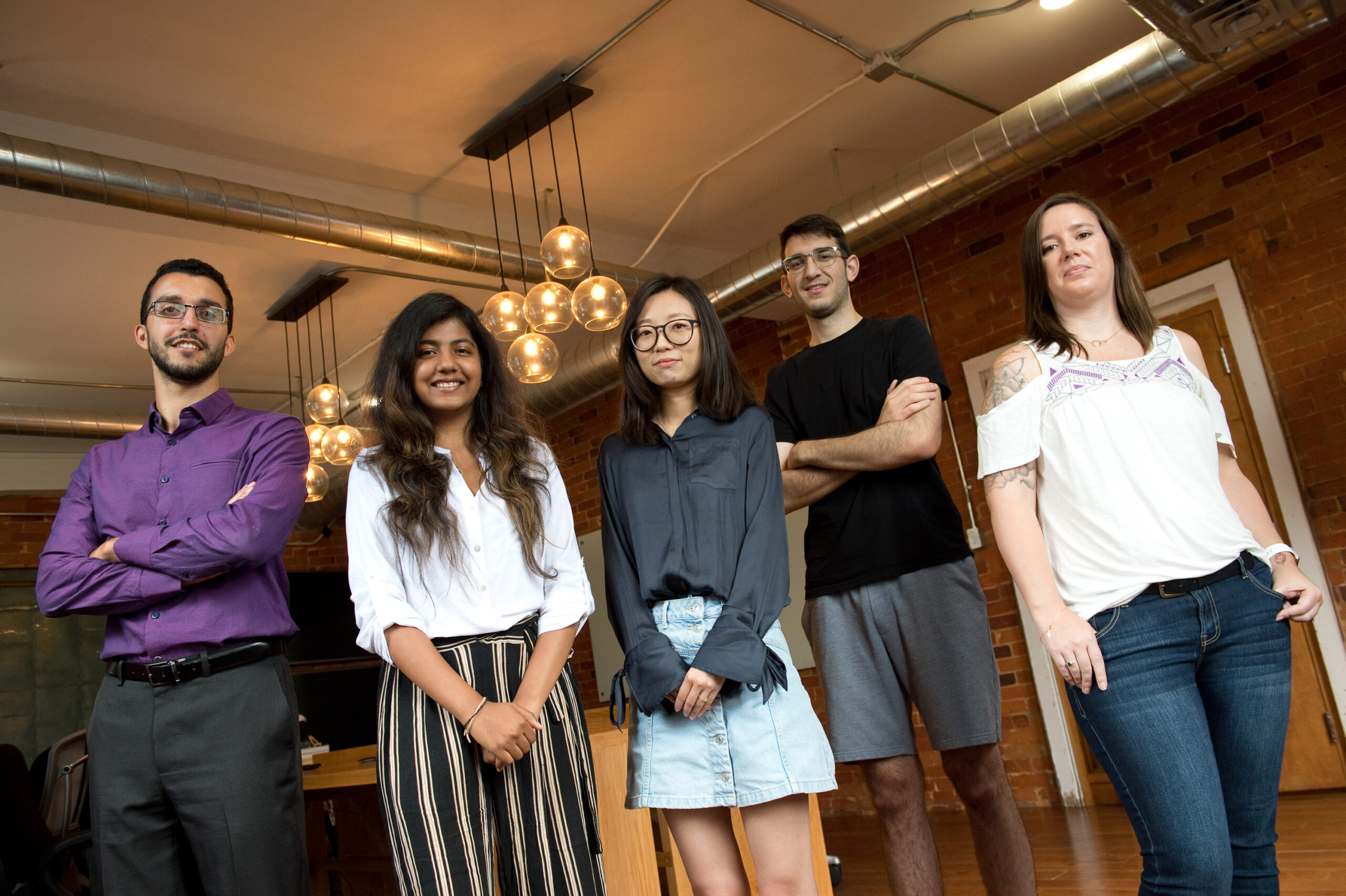 Chris Liko and the internship team