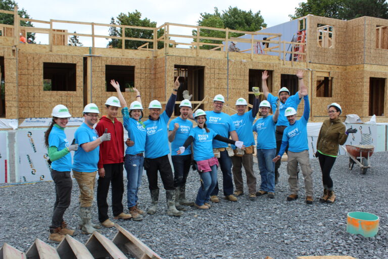 The MNP team at a Habitat GO build day