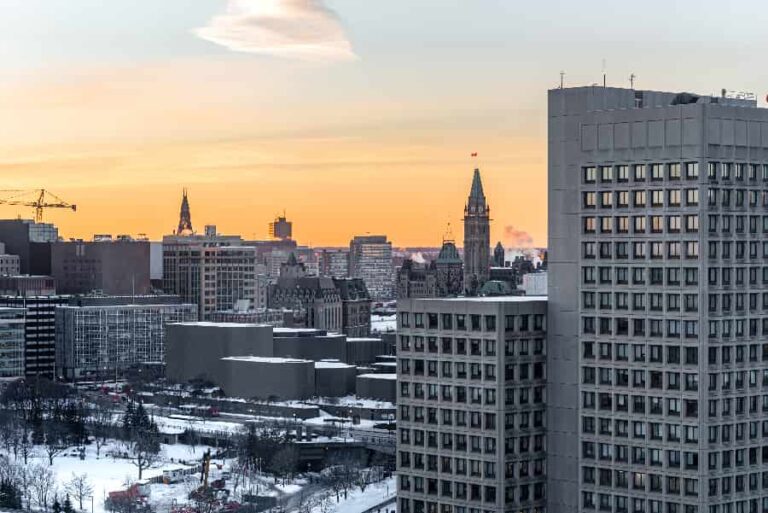 Ottawa winter skyline
