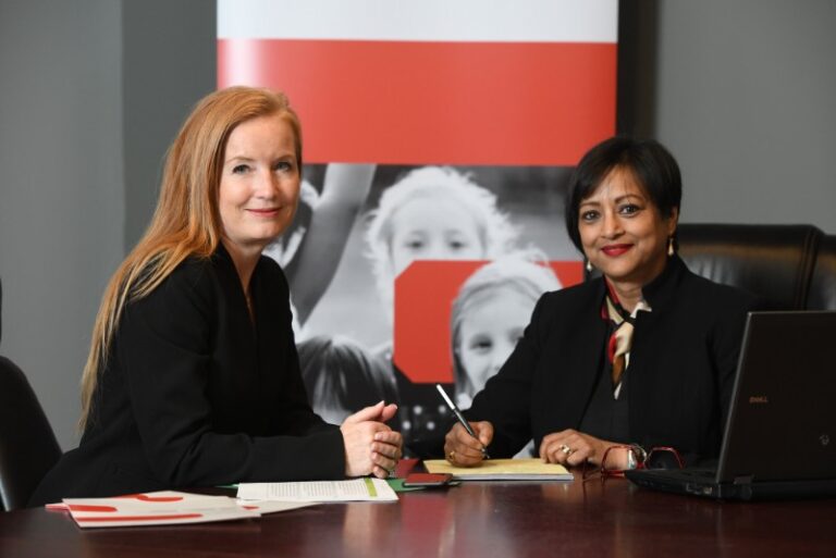 Janet McKeage and Bibi Patel