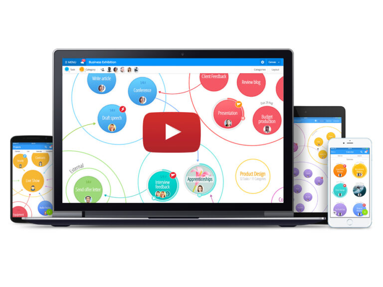 A shot of the DropTask app open on a laptop.