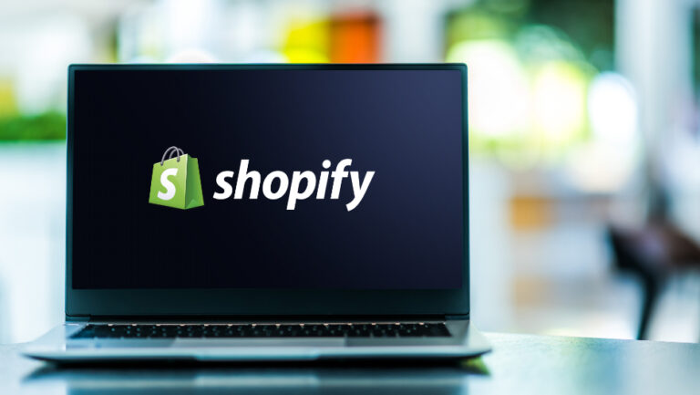 Shopify laptop