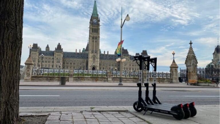 Bird e-scooters in Ottawa
