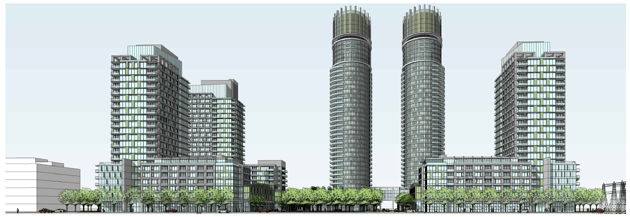 A redering of the proposed redevelopment of Westgate Shopping Centre.