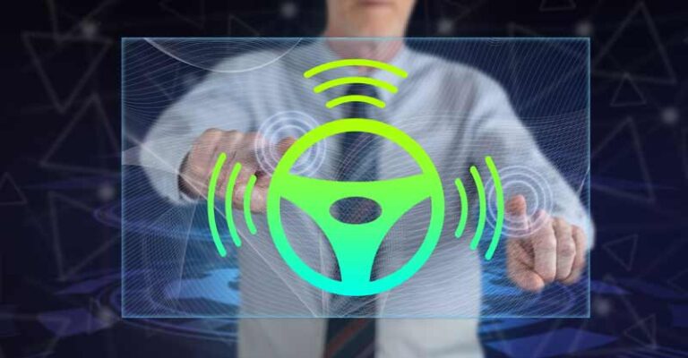 Autonomous vehicle stock photo