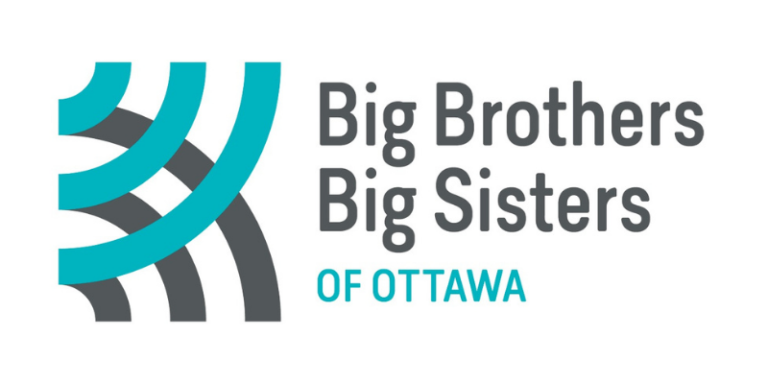 Big Brothers and Big Sisters of Ottawa logo. It is grey and teal.