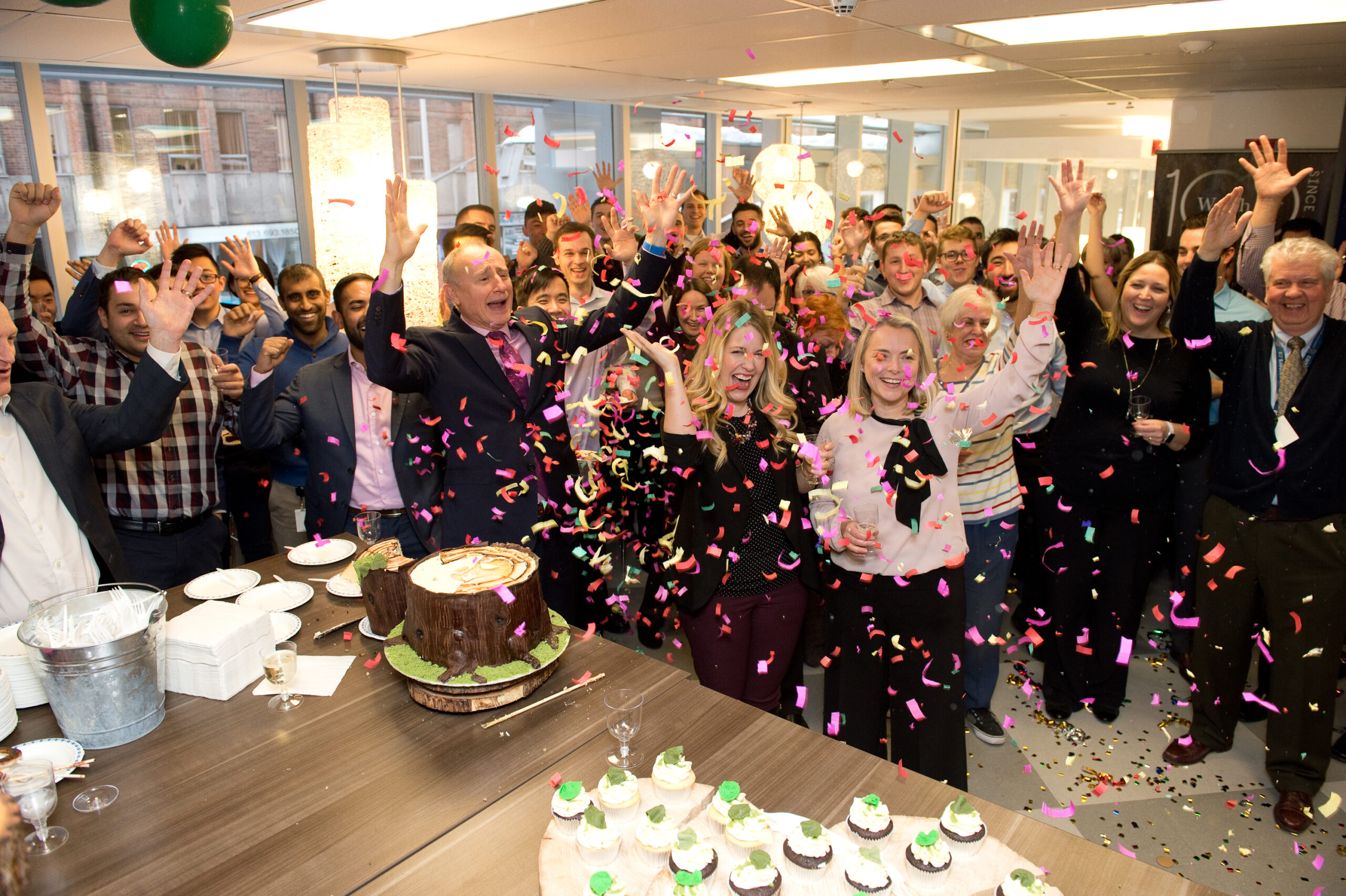 Welch LLP stafff celebrate the firm's centennial