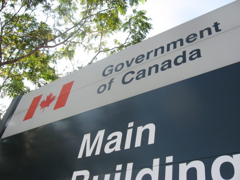 Government of Canada sign