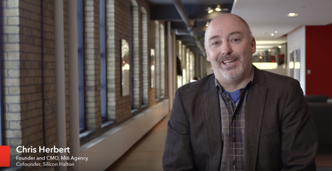 A frame from Chris Herbert's interview.