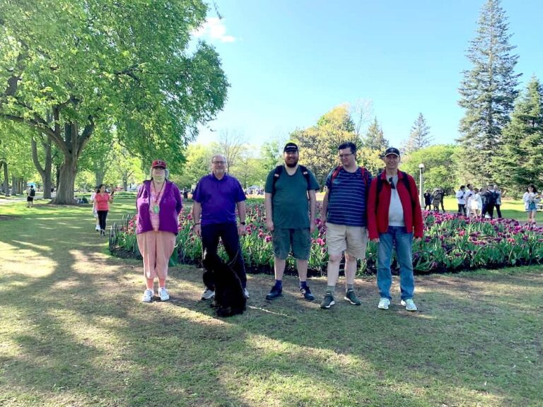 Ottawa Salus residents at the Tulip festival