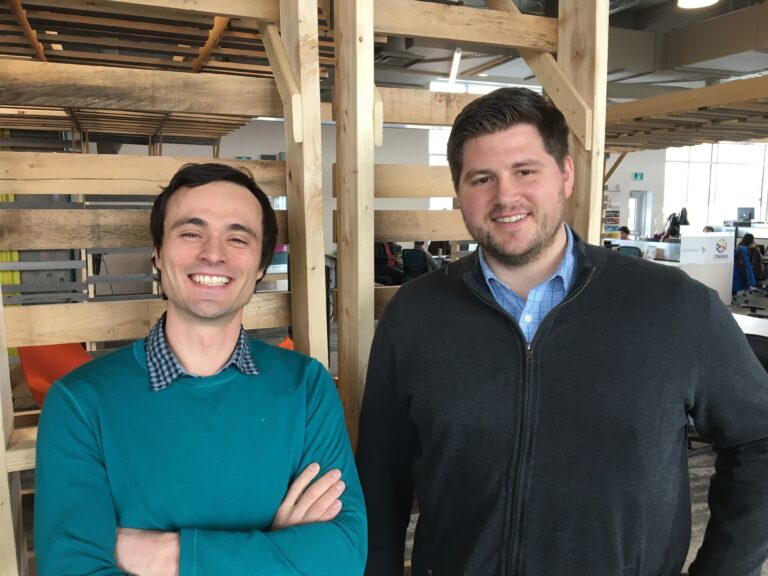 FarmLead cofounders Alain Goubau and Brennan Turner.