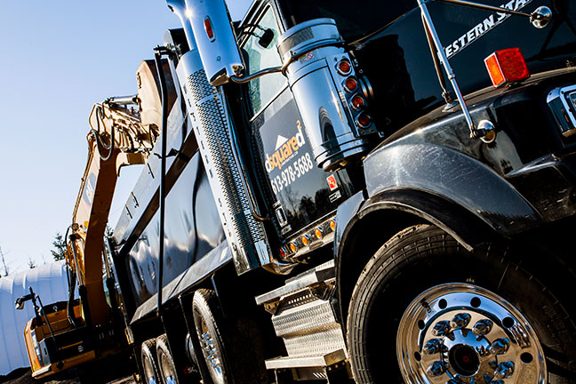 A branded D-Squared truck