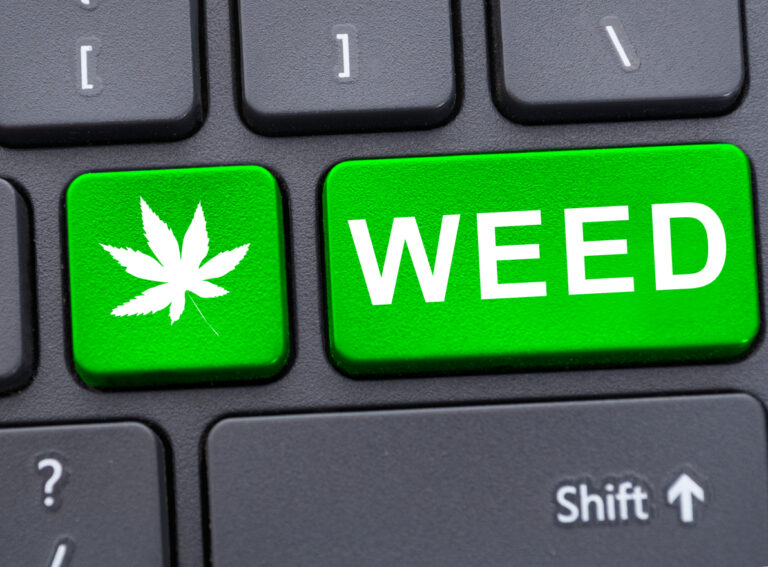 Marijuana on computer