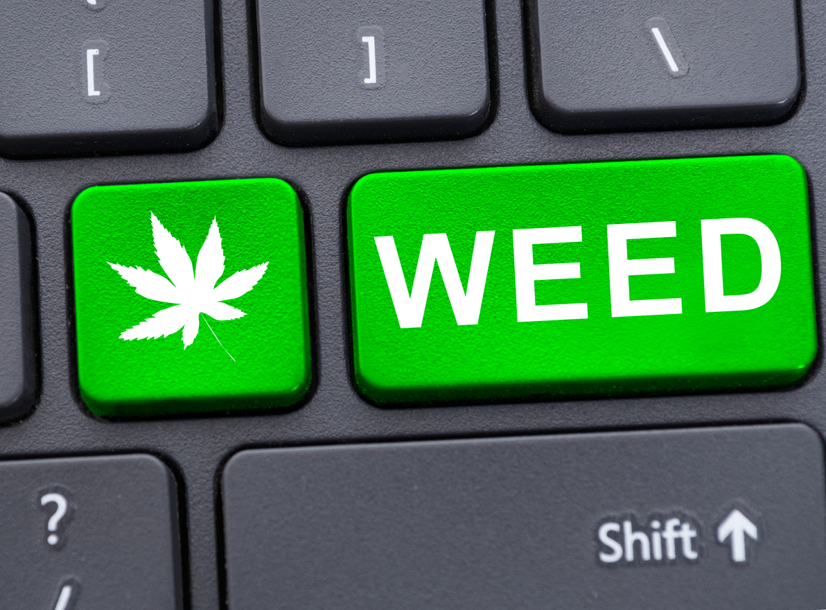 Marijuana on computer