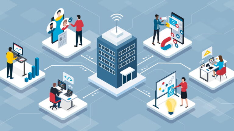 An illustration of an IT system.