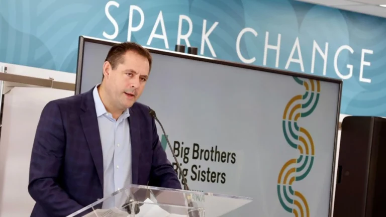 Chris Phillips at the Big Brothers Big Sisters of Ottawa's 5th annual fundraising breakfast