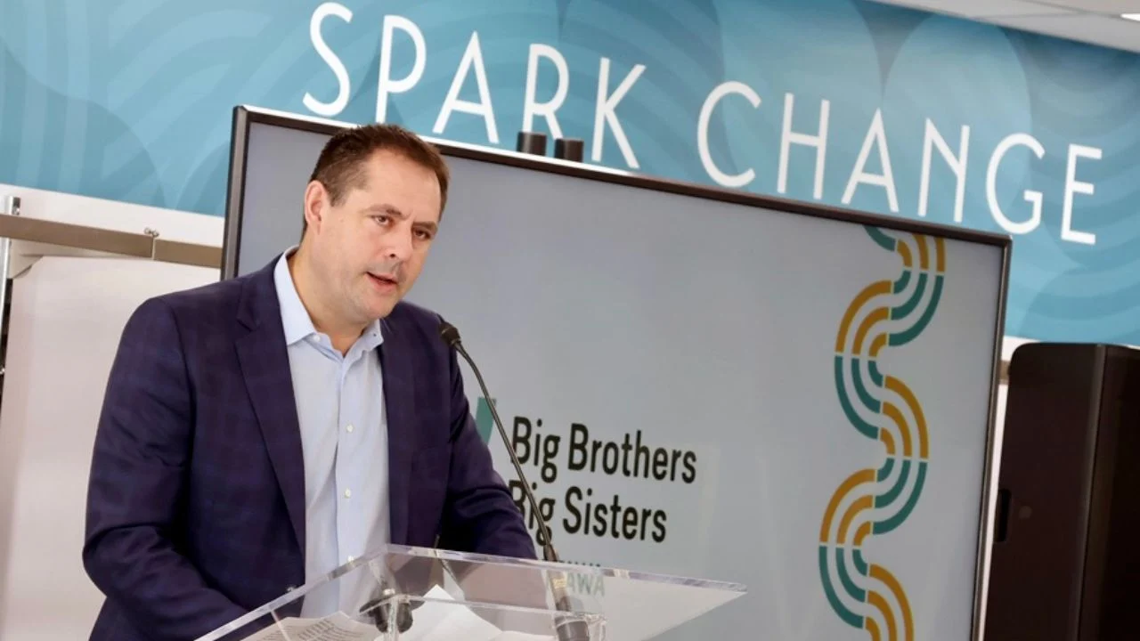 Chris Phillips at the Big Brothers Big Sisters of Ottawa's 5th annual fundraising breakfast