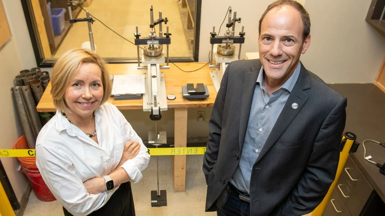 portrait of a woman and a man