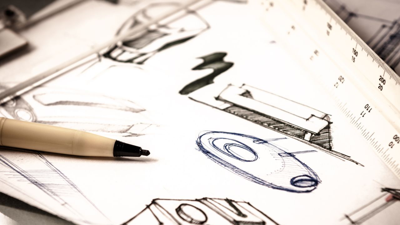 illustration of design plans