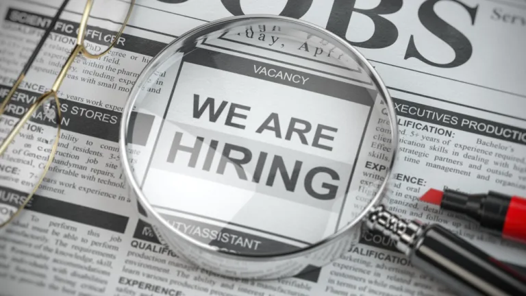 Help wanted stock image