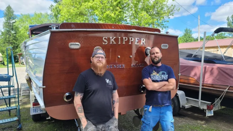Local crafter of vintage wooden boats gets on board with newer, cleaner technologies