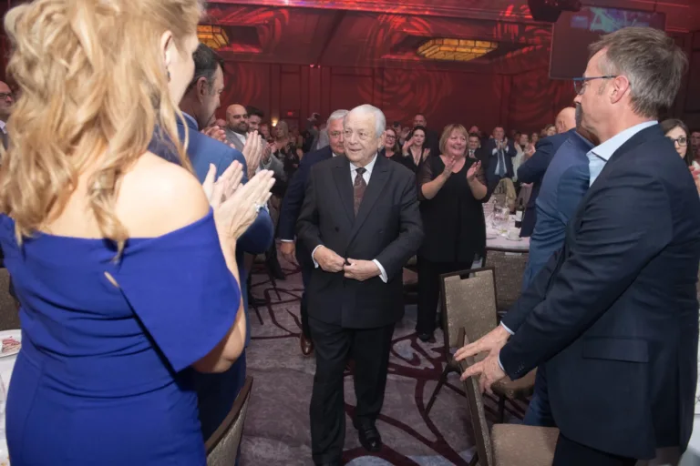 An enthusiastic crowd applauded Pat Butler as he accepted his award at the Best Ottawa Business Awards gala in November 2022. Photo by Mark Holleron.