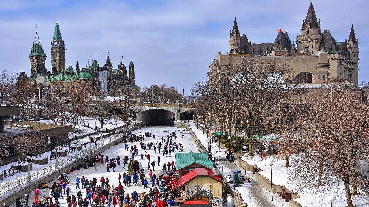 Rideau Canal in winter