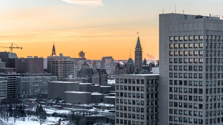 Ottawa winter skyline