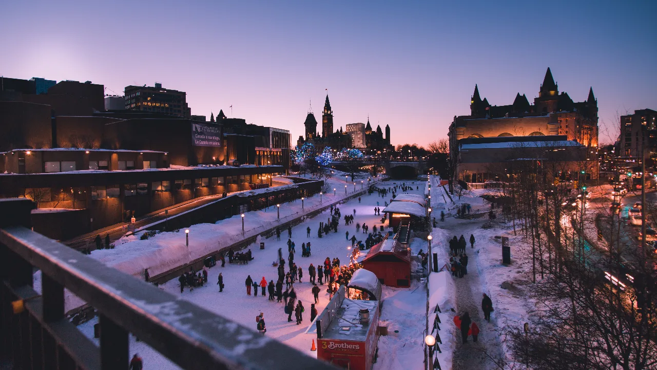 Rideau Canal winter image