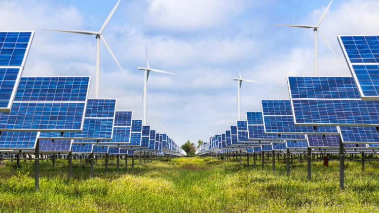 Green energy stock image