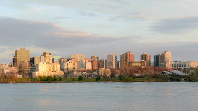 Ottawa skyline from river