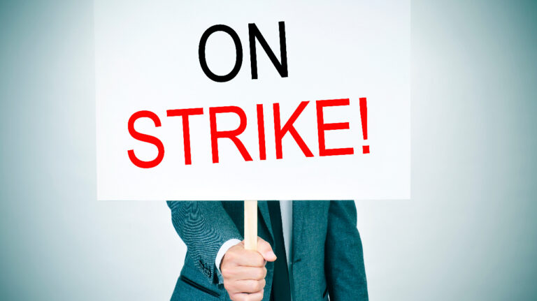 Strike stock image