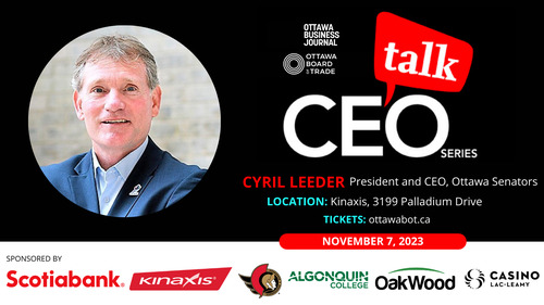 CEO Talk – Cyril Leeder – Ottawa Business Journal - Vimarsana News