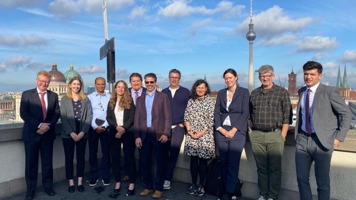 Andrew Reeves with group during Germany trip