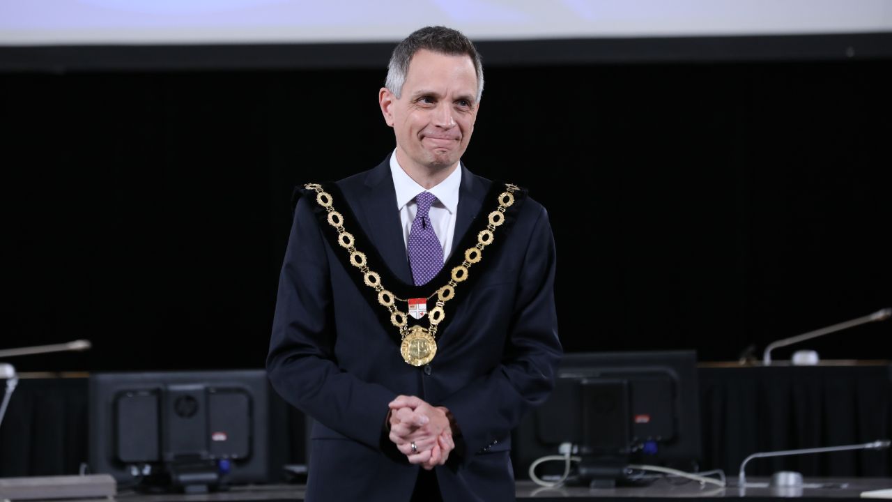 mayor Mark Sutcliffe