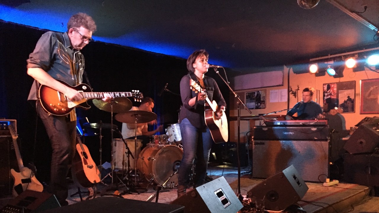 Susan Odle (centre) performs at Irene's Pub. (Supplied)