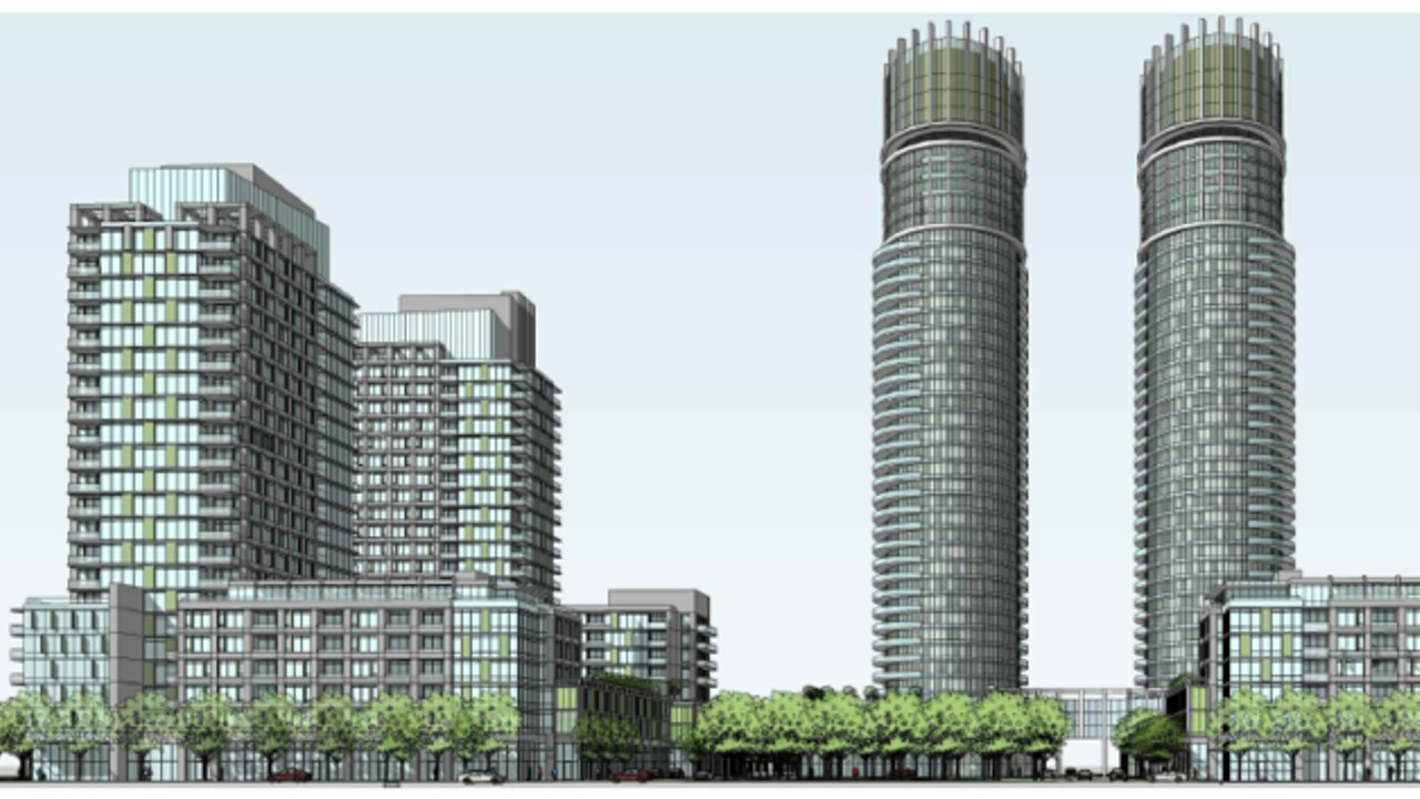 A redering of the proposed redevelopment of Westgate Shopping Centre.