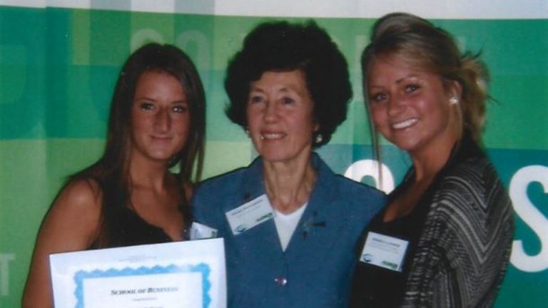 Distinguished Algonquin College alumna Hazel Smart-Patterson (middle). Supplied