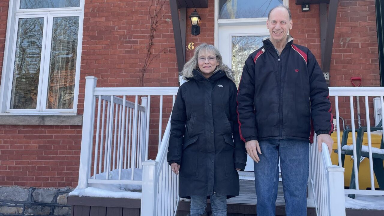 Ottawa Salus rehabilitation worker Debbie and client Romeo.