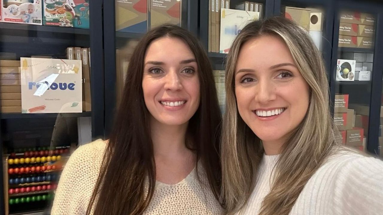 Muriel Cavaroche, left, and Anisa Stoli are the co-founders of Relove Toys.