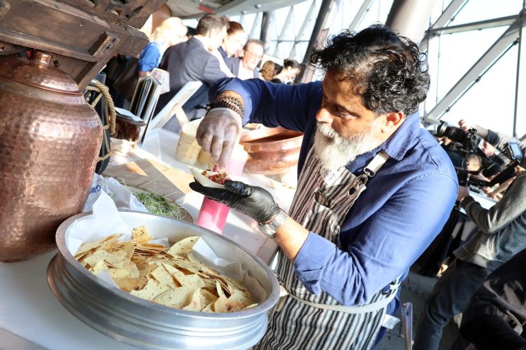Executive chef Joe Thottungal celebrated the 20th anniversary of his restaurant Coconut Lagoon by supporting Taste for Hope, the signature food and beverage fundraiser for Shepherds of Good Hope Foundation, held Wednesday, May 15, 2024, at the Shaw Centre. Photo by Caroline Phillips