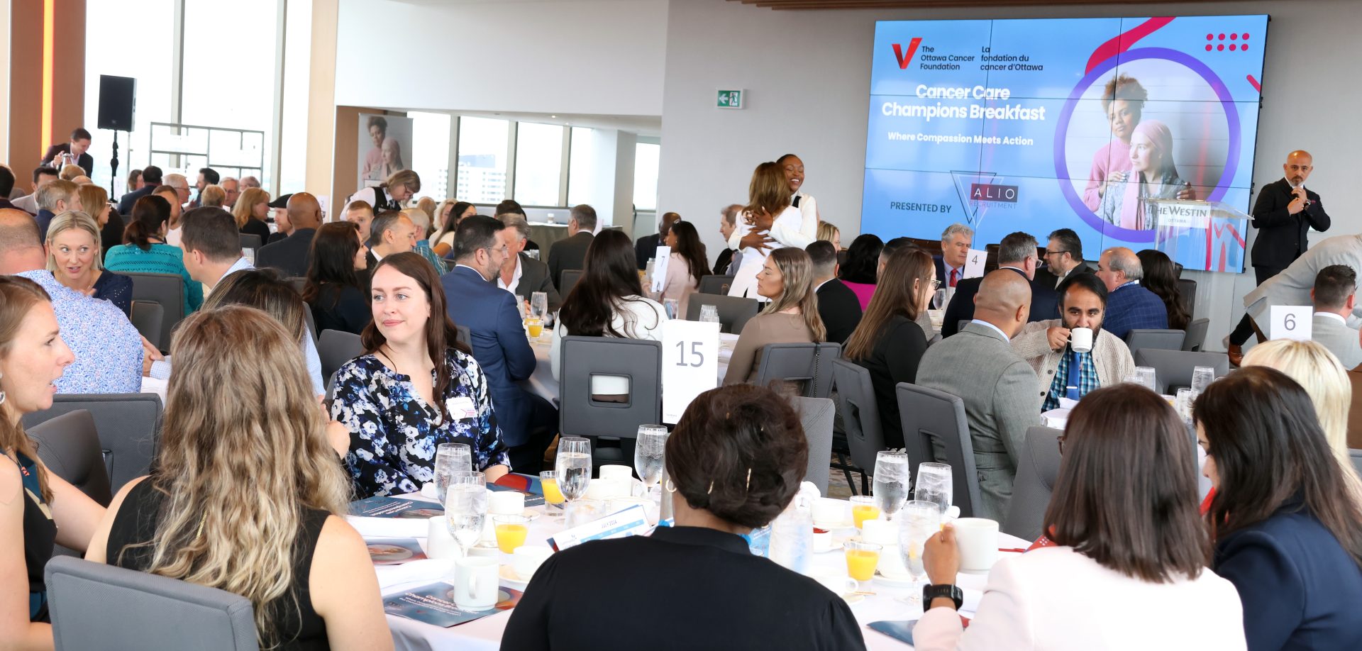 Some 170 community and business leaders attended the Cancer Care Champions Breakfast in support of The Ottawa Cancer Foundation, held at The Westin’s TwentyTwo venue on Wednesday, June 12, 2024. Photo by Caroline Phillips