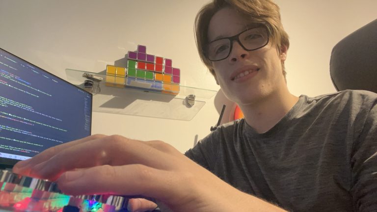 Local teenager Dean Parsons is the founder of LetterLabsAI. (Photo supplied)